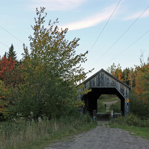 The Shediac River #4 covered bridge on Shediac River road in Westmorland county was built in 1935.