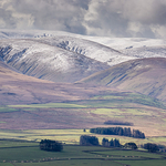 A light dusting of snow on the Howgills