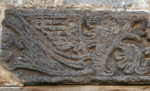 Portal lintel relief detail, griffon