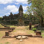 West view of Bakong Temple, Cambodia