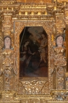 Second tier (left), Annunciation painting & caryatids