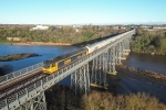 JL - 2.1.25 60095 6N19 Lynemouth - Tyne Dock, Bedlington Viaduct