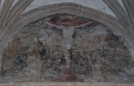 Lower cloister walk, testera lunette mural