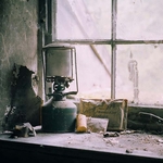 Old Gas Lamp With Bandage