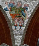 Hacienda chapel, cupola pendentive, St. Michael Archangel