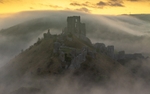 Corfe Castle in the Mist:177E