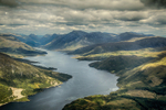 Looking up Glen Etive from 4000 ft.