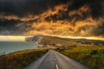 z4405 Sunlit Storm over Freshwater Bay
