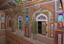 Samode Palace Hotel - Durbar hall decorations