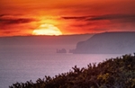 z3768 Sunset over the Needles