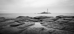 St Mary's Lighthouse from the mud stones (1)