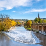 Pulteney Weir and River Avon,Bath. EDC 312