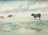 'Cattle in the Mist'