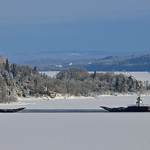 Winter Wonder River - Gondola Point Ferries Reeds Point New Brunswick