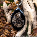Sold jpai 172 Whitby Jet & Ammonite Inlay