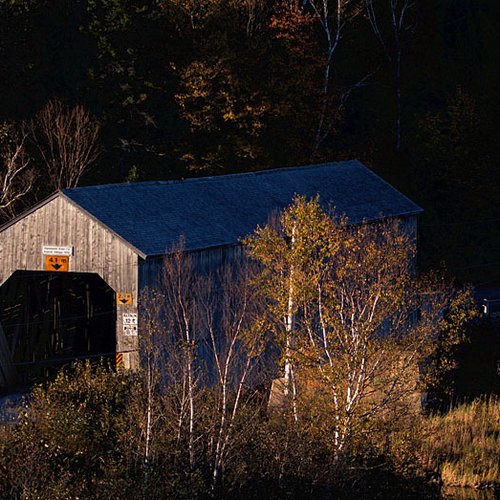 The French Village Covered Bridge spans the Hammond River along Route 860
