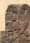 San Bernardino de Sena, façade, angel volute left