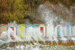 z3592 Beach Huts and Spray, Shanklin