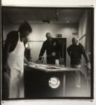 Preparing to hang the 2012 exhibition