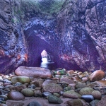cave on a calm summers day the 5 th hole