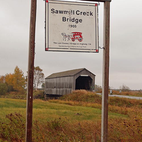 Sawmill Creek Covered Bridge Albert County New Brunswick Canada
