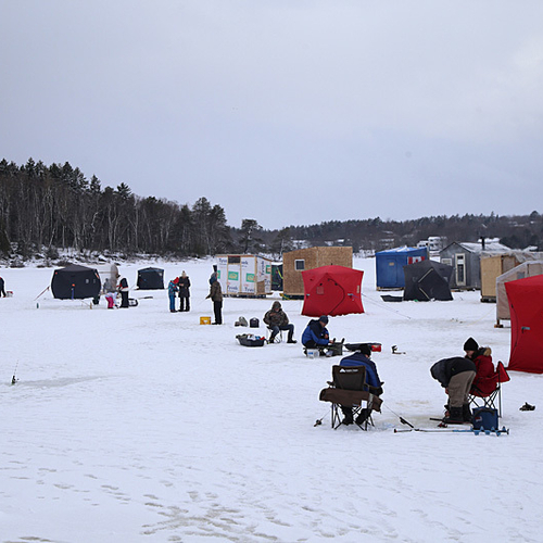 Renforth Ice Shacks Rothesay New Brunswick Canada