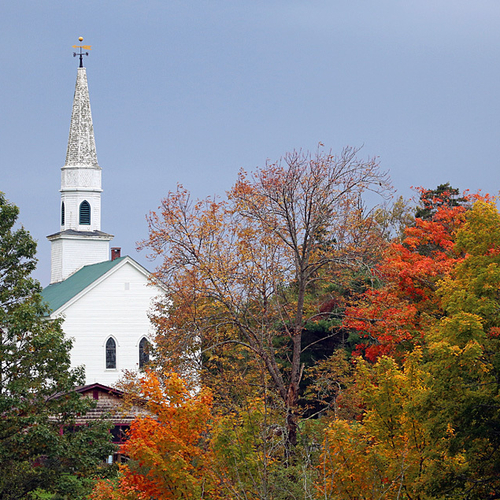 Autumn's hues along the Kingston Peninsula at Long Reach, New Brunswick.