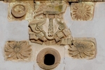 Santa Ana, bell-tower base reliefs