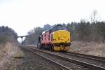 JL - 1.2.25 37405 7Z36 Eastriggs MOD - Doncaster West Yard, Newbiggin