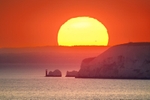z4037 Sunset over the Needles