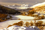 Snowdon pinnacles in autumn snow  B85-32-12
