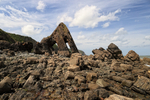 Blackchurch Rock at low tide, North Devon, England