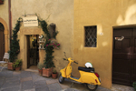Yellow Vespa