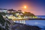 z3940 Moonrise over Ventnor