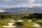 Gleneagles PGA 8th bunkers and green