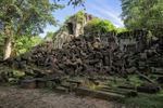 Ruined entrance of Beng Mealea temple, Cambodia
