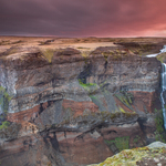 Háifoss and Granni Waterfalls, Iceland