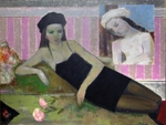 antoinette and a detail of balthus