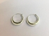 Silver hoop earrings.   £55.00