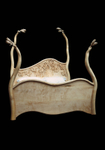 Naturalistic sculptural bed