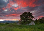 Sunset over Dingwall from the Black Isle