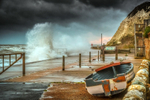 z3330 Stormy Seas, Bonchurch