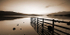 Derwentwater, moon - sepia