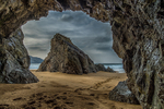 Cave at Murder Hole Beach, Ireland.