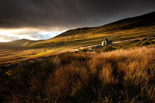 The remnants of Park Llewellyn catching the winter sun.