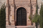 Nuestra Señora de los Remedios, façade, lower story & main portal
