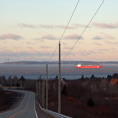 The Iver Progress can be seen entering the Port of Saint John within New Brunswick, Canada.