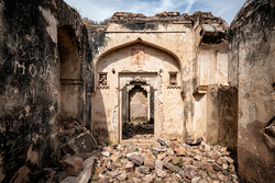 Abandoned Bhangarh Fort, India | Crumbling Doorway