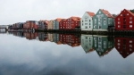 Trondheim wharfside houses