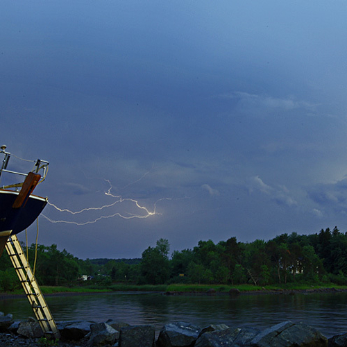 Lightning over Rothesay, NB